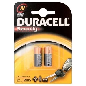 Duracell Security Battery 1.5V Alkaline for Camera Calculator or Pager Pack of 2 MN9100N