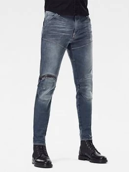 G-Star RAW 5620 3D Zip Knee Skinny Jeans - Smoke, Smoke, Size 34, Length Regular, Men