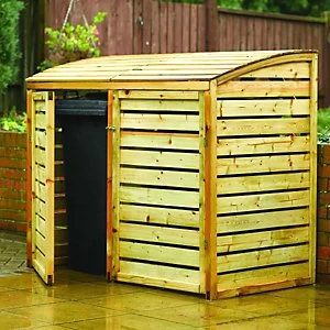 Rowlinson Timber Double Bin Store 5 x 3 ft