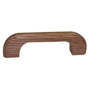 BQ Oak Lacquered Lacquered Bow Furniture pull handle Pack of 1