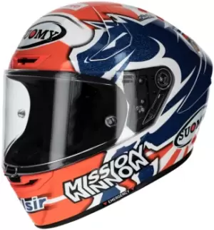 Suomy SR-GP Dovi Replica 2019 Helmet, white-red-blue, Size L, white-red-blue, Size L