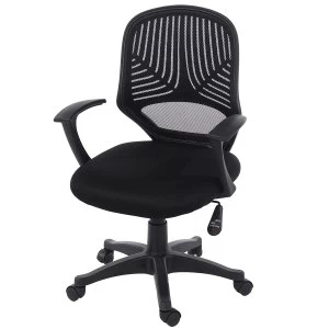 Core Products Evia Home Office Chair with Mesh Back - Black