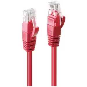 LINDY 48034 RJ45 Network cable, patch cable CAT 6 U/UTP 3m Red