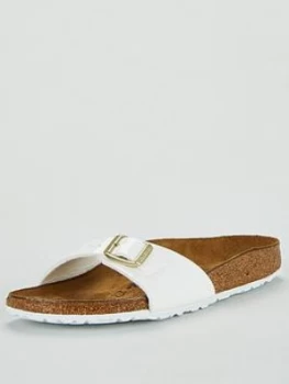 Birkenstock Madrid Narrow Fit Flat Sandal - White, Size 5, Women