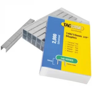 Tacwise 1418 140 Galvanised Staples 10mm (Pack 2000)