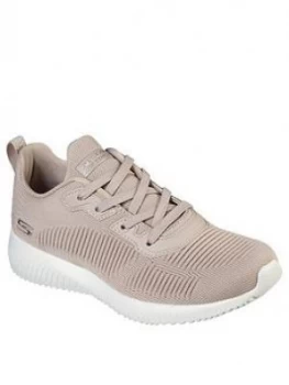 Skechers Bobs Squad Tough Talk Trainers - Nude, Size 4, Women