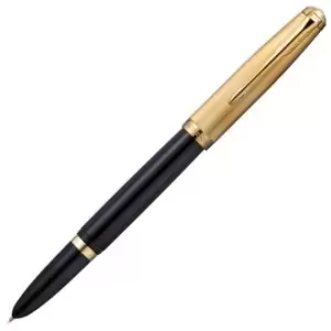 Parker 51 Deluxe Black and Gold Fountain Pen