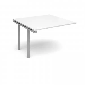 Adapt II Boardroom Table Add On Unit 1200mm x 1200mm - Silver Frame w
