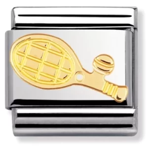 Nomination CLASSIC Gold Sports Collection Tennis Racket Charm...