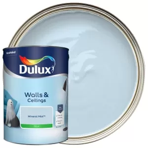 Dulux Walls & Ceilings Mineral Mist Silk Emulsion Paint 5L