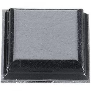 Foot self adhesive square Black L x W x H 10.2 x 10.2 x 2.5 mm