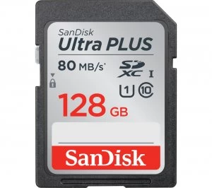 SanDisk Ultra Plus 128GB SDXC Memory Card