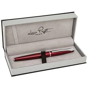 Austen Chrome & Red Rollerball Pen