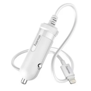 Hama Car Charger, Lightning, 1 A - White