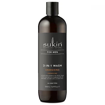 Sukin 3-In-1 Body Wash For Him - Energising