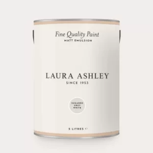 Laura Ashley Matt Emulsion Paint Sugared Grey White 5L