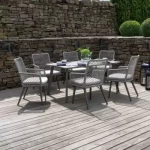 Pacific Lifestyle Cagliari 6 Seater Dining Set - Grey