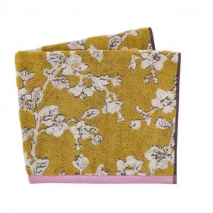 Helena Springfield Mustard Cotton 'Bouvardia' Towels - bath towel