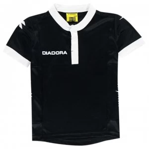 Diadora Fresno T Shirt Junior Boys - Black/White