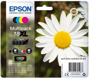 Epson Daisy 18XL Black And Tri Colour Ink Cartridge