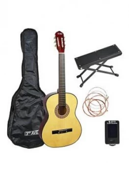 3Rd Avenue 3Rd Avenue 3/4 Size Classical Guitar Premium Pack - Natural With 6 Months Free Online Lessons