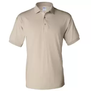 Gildan Adult DryBlend Jersey Short Sleeve Polo Shirt (S) (Sand)