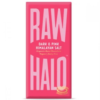 Raw Halo Mylk Pink Salt Raw Chocolate - Organic - 70g x 10