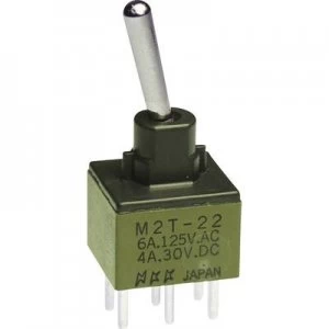 NKK Switches M2T22SA5W03 Toggle switch 250 V AC 3 A 2 x OnOn latch