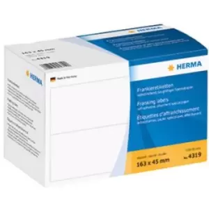 Herma 4319 Labels (postage meter) 163 x 45mm Paper White 1000 pc(s) Permanent Franking labels