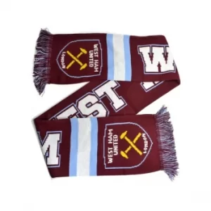 West Ham Breakaway Jacquard Knit Scarf