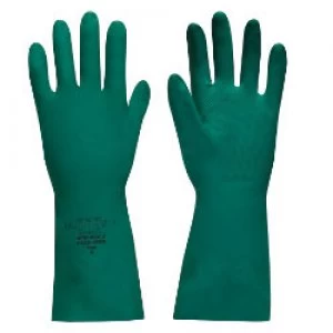Polyco Gloves Gauntlet Nitrile Size 8 Green