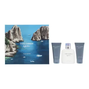 Dolce & Gabbana Light Blue Pour Homme Gift Set 125ml Eau de Toilette + 50ml Aftershave Balm + 50ml Shower Gel