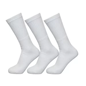 Exceptio Multi Sport Crew Socks (3 Pairs) White 4-8