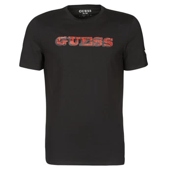 Guess GUESS PROMO CN SS TEE mens T shirt in Black - Sizes S,M,XS