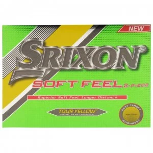 Srixon Soft Feel Golf Balls 12 Pack - Yellow