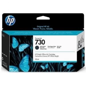 HP 730 Matte Black Ink Cartridge 130ml
