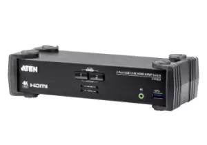 Aten CS1822 2-Port USB 3.0 4K HDMI KVMP Switch with Audio Mixer Mode