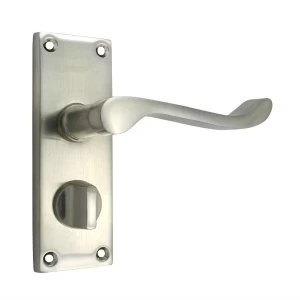 Select 100mm Scroll Privacy Lock - Satin Chrome