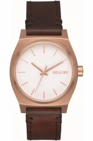 Unisex Nixon The Medium Time Teller Leather Watch A1172-2630