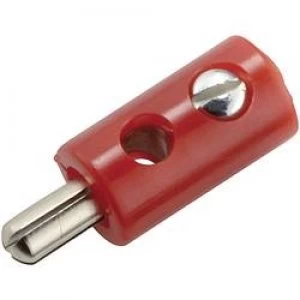 Mini jack plug Plug straight Pin diameter 2.6mm Red