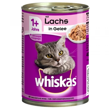 Whiskas 1+ Cans Saver Pack 24 x 390g/400g - Meaty Selection in Jelly (24 x 390g)