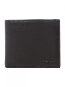 Coach Sport Calf Compact ID Leather Wallet Black