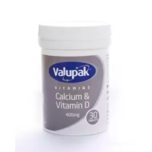 Valupak Calcium With Vitamin D Tablets 400mg