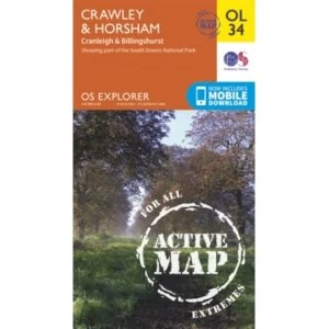Crawley & Horsham, Cranleigh & Billingshurst by Ordnance Survey (Sheet map, folded, 2015)