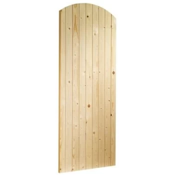 XL Joinery Arched Top Unfinished Natural Pine External Wooden Gate - 1981mm x 762mm (78x30 inch) Softwood GATE30A