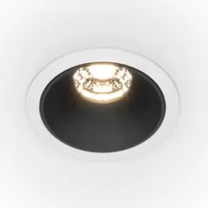 Maytoni Alfa LED Round Dimmable Recessed Downlight White, Black, 450lm, 3000K
