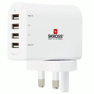 SKROSS 4.8A 4 Port USB Charger