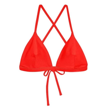 Jack Wills Ambrase Triangle Bikini Top - Red