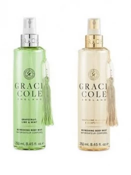 Grace Cole Grace Cole Body Mist Duo - Grapefruit, Lime & Mint And Nectarine Blossom & Grapefruit