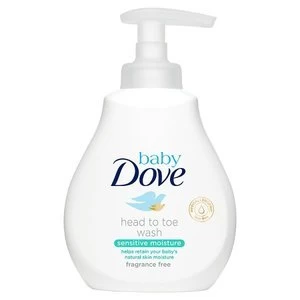 Baby Dove Sensitive Fragrance Free Head to Toe Wash 200ml